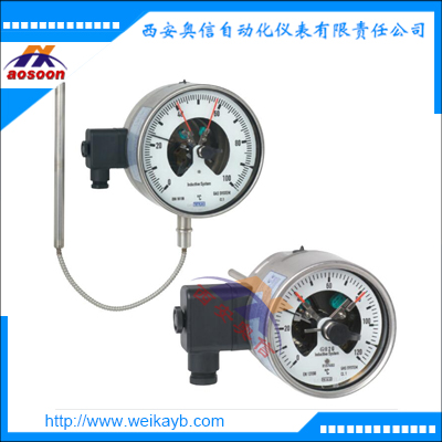 TGS73.100电接点温度计 WIKA不锈钢气包式温度计
